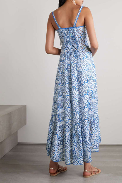 Blue Paisley Maxi Dress | Emily