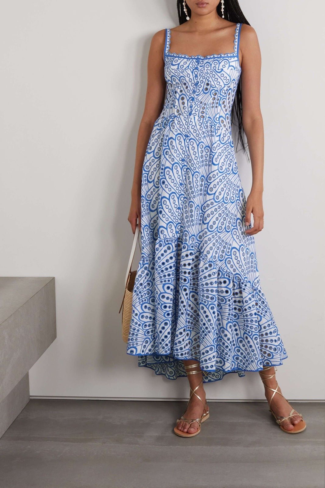 Blue Paisley Maxi Dress | Emily