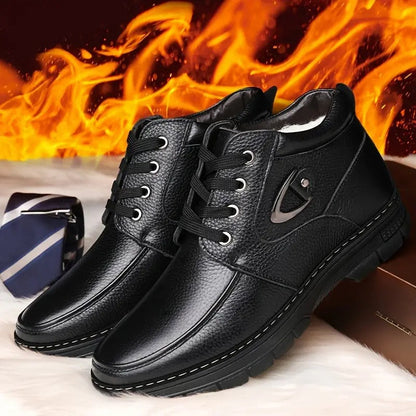 Men Thermal Boots Black Leather | Declan-5