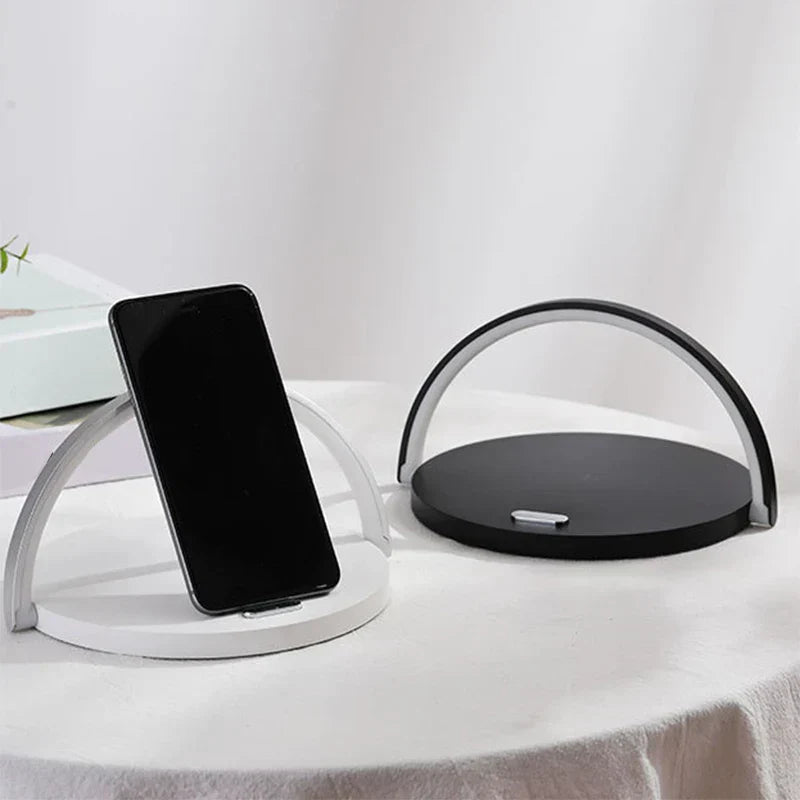 Wireless Charger LED Lamp Phone Holder | Modern Design-3