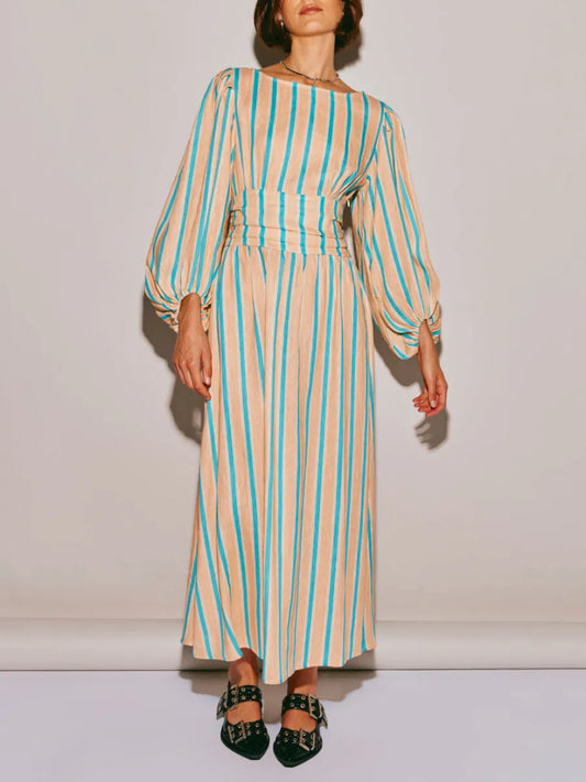 Women Striped Maxi Dress | Alessiandra