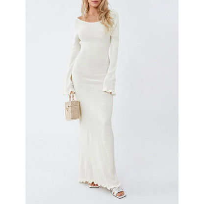 Women Ruffled Sleeve Maxi Dress | Annelise