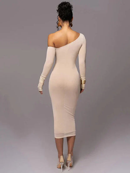 Women Ruched One Shoulder Dress | Amorette