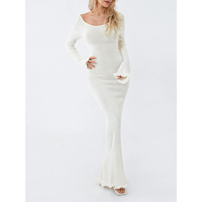 Women Ruffled Sleeve Maxi Dress | Annelise