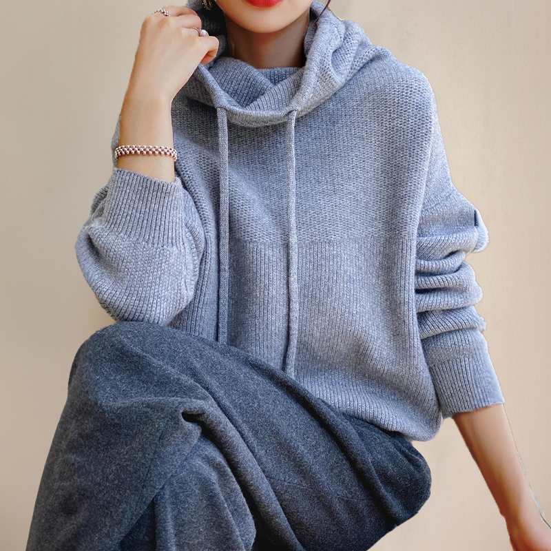Women Cozy Knit Hoodie | Marlowe