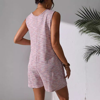 Women Jumpsuit Pink Polyester | Elegant Casual-6