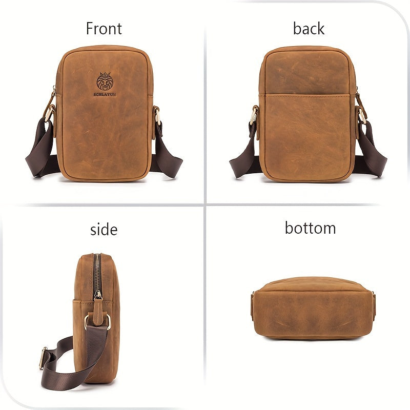 Men Vintage Leather Crossbody Bag | Nino