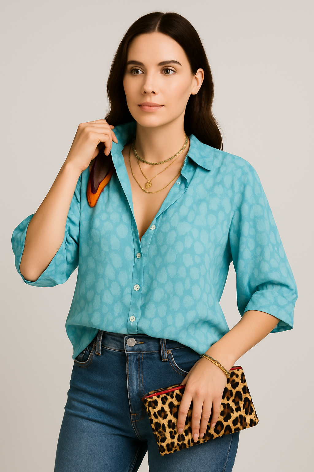 Women Boho Button-Up Blouse | Dahlia
