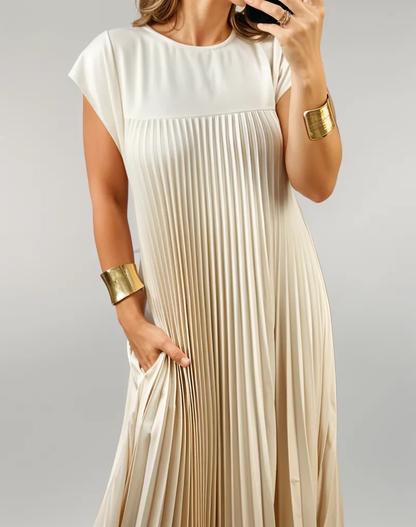 Pleated Maxi Dress | Kehlani