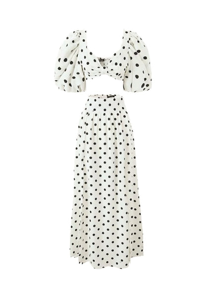 Polka Dot Two-Piece Maxi Set | Brooklyn