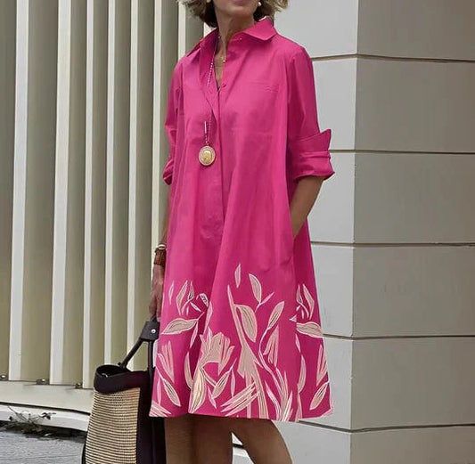 Women Button-Down Dress Cotton | Summer Essential | Julie-1