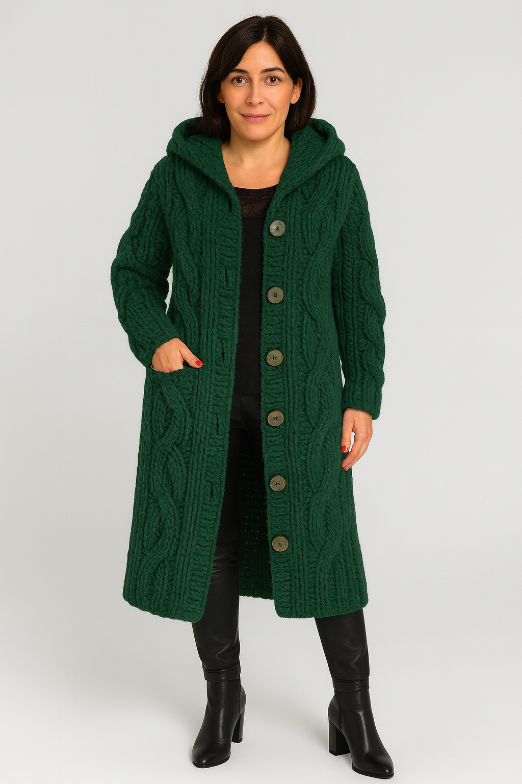 Women Chunky Knit Long Cardigan | Florabelle