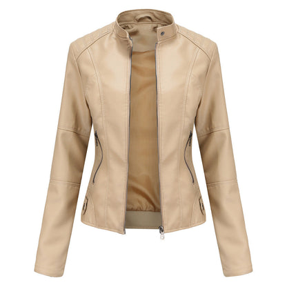 Women Faux Leather Moto Jacket | Lovina