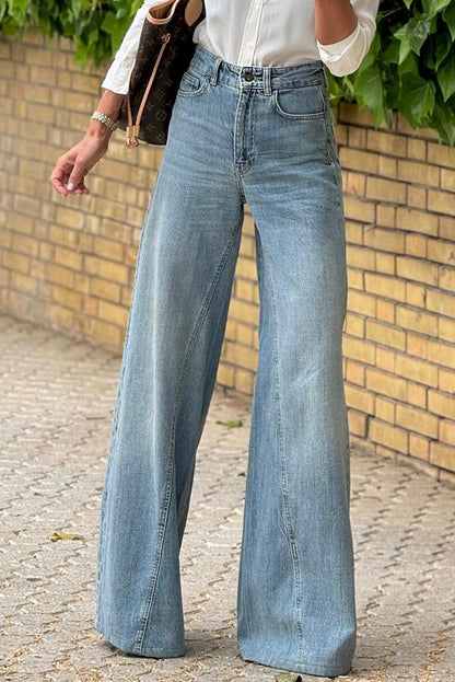 Classic Wide-Leg Denim Jeans | Bryony