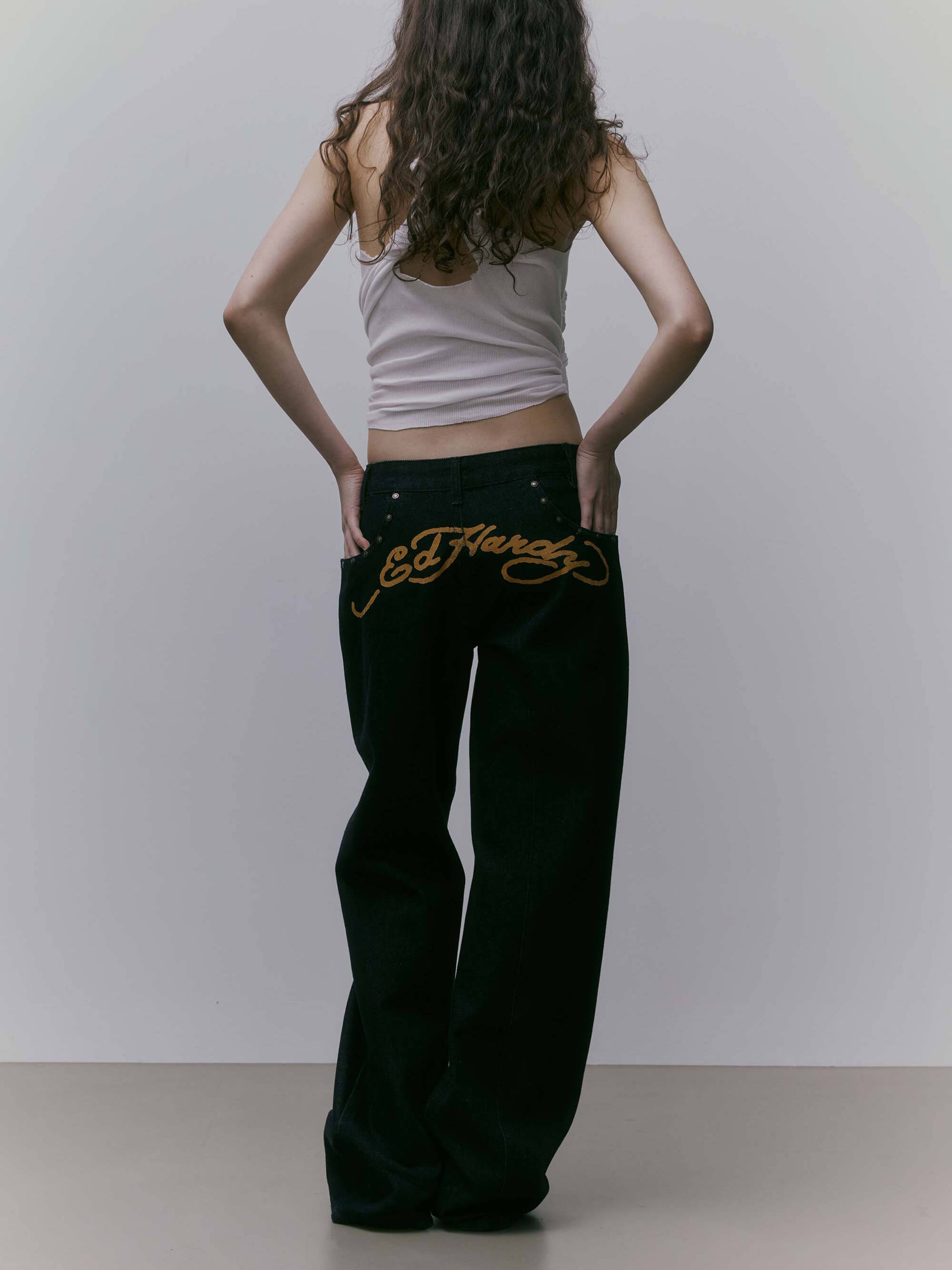 Women Low Rise Jeans Indigo Cotton | Rebel-2
