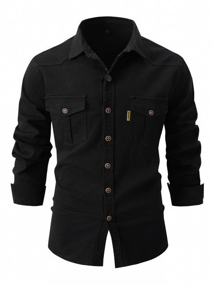 Men’s Long Sleeve Utility Shirt | Philip