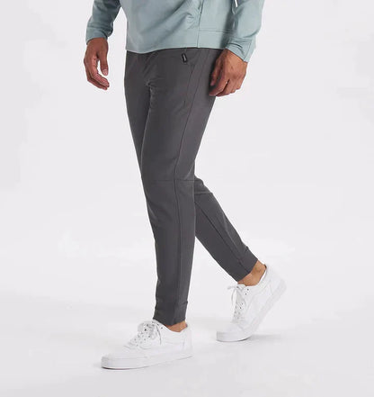 Variant image for Men Slim Fit Jogging Pants Black Cotton | Karl-49