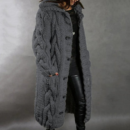 Chunky Knit Long Cardigan | Florabelle