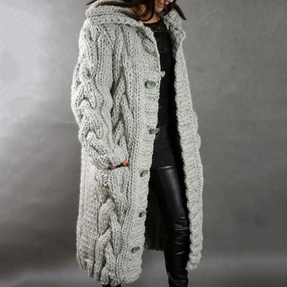 Chunky Knit Long Cardigan | Florabelle