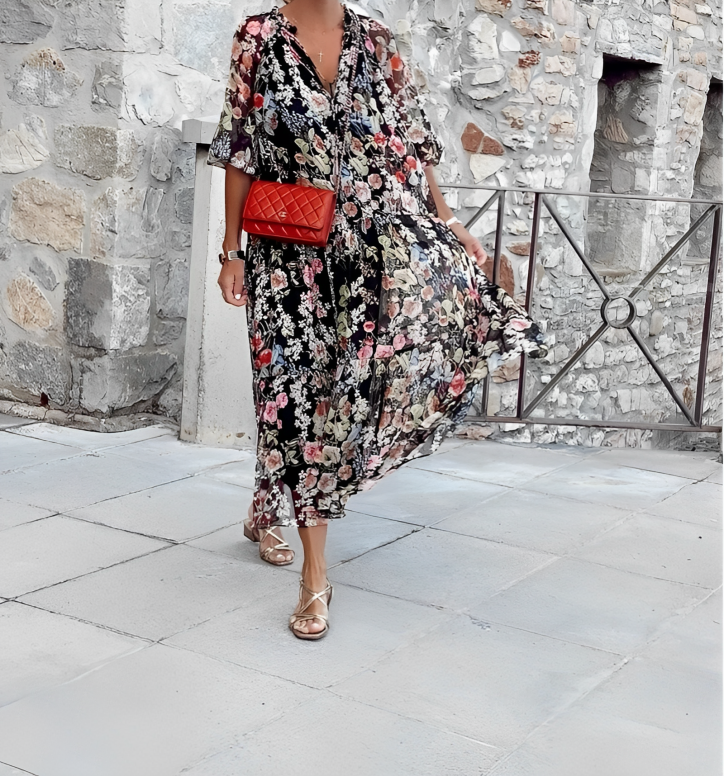 Floral Midi Dress | Serena