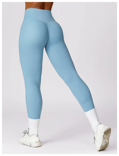 Variant image for Women Gym Leggings Black Stretchy Fabric | Bella-25