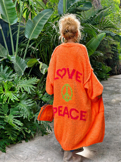 Hippie Graphic Knit Cardigan | Ludovica