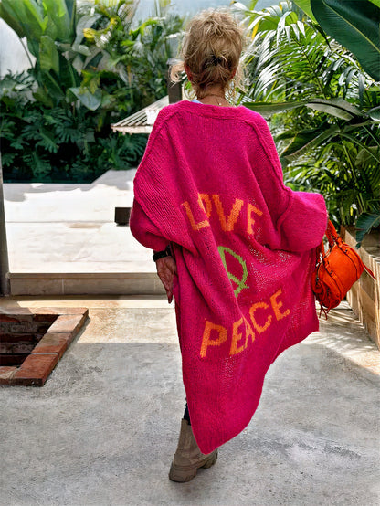 Hippie Graphic Knit Cardigan | Ludovica