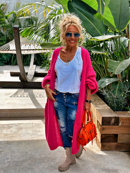 Hippie Graphic Knit Cardigan | Ludovica