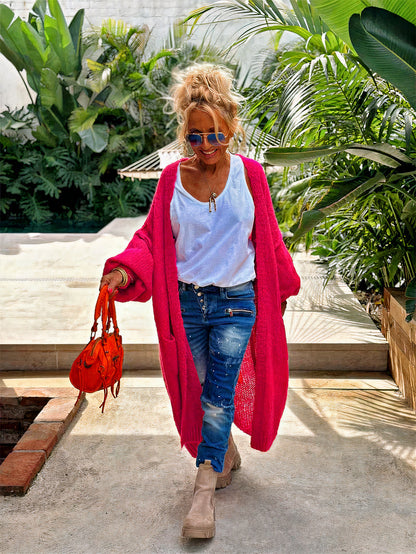 Hippie Graphic Knit Cardigan | Ludovica