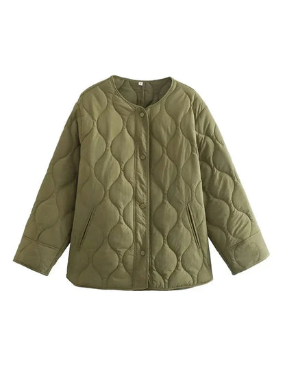 Women Quilted Oversized Jacket | Eden
