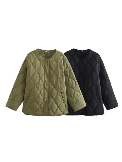 Women Quilted Oversized Jacket | Eden
