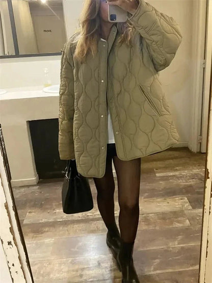 Women Quilted Oversized Jacket | Eden