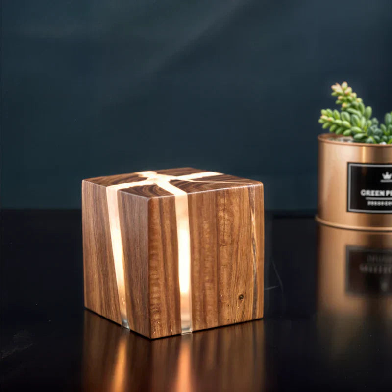 Unique Rustic Table Lamp Glass Design | Enchanting Light-2