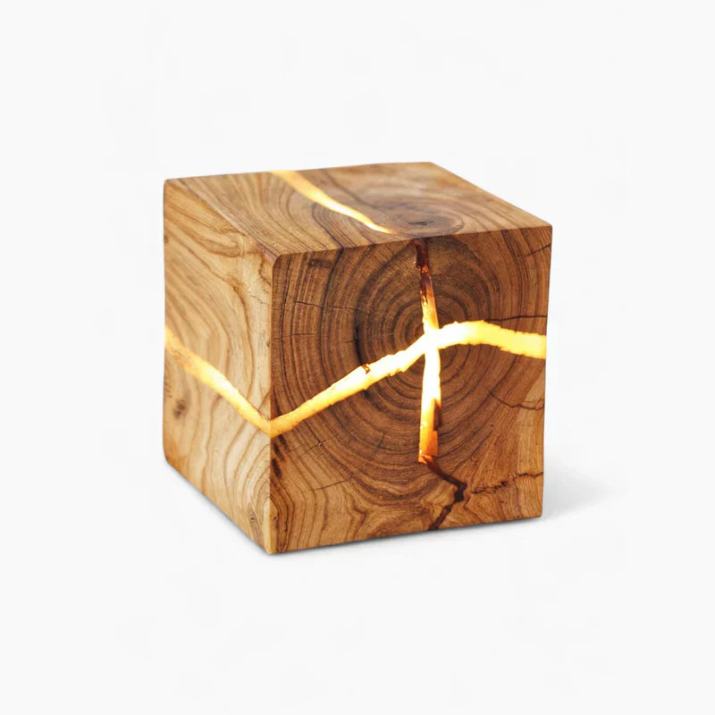 Unique Rustic Table Lamp Glass Design | Enchanting Light-3