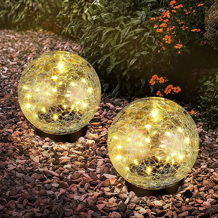 Outdoor Solar Garden Lights White Modern Design | Serenity-5