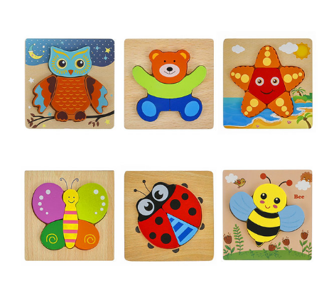 Kids Wooden Puzzle Set Eco-Friendly | Learning Fun-2