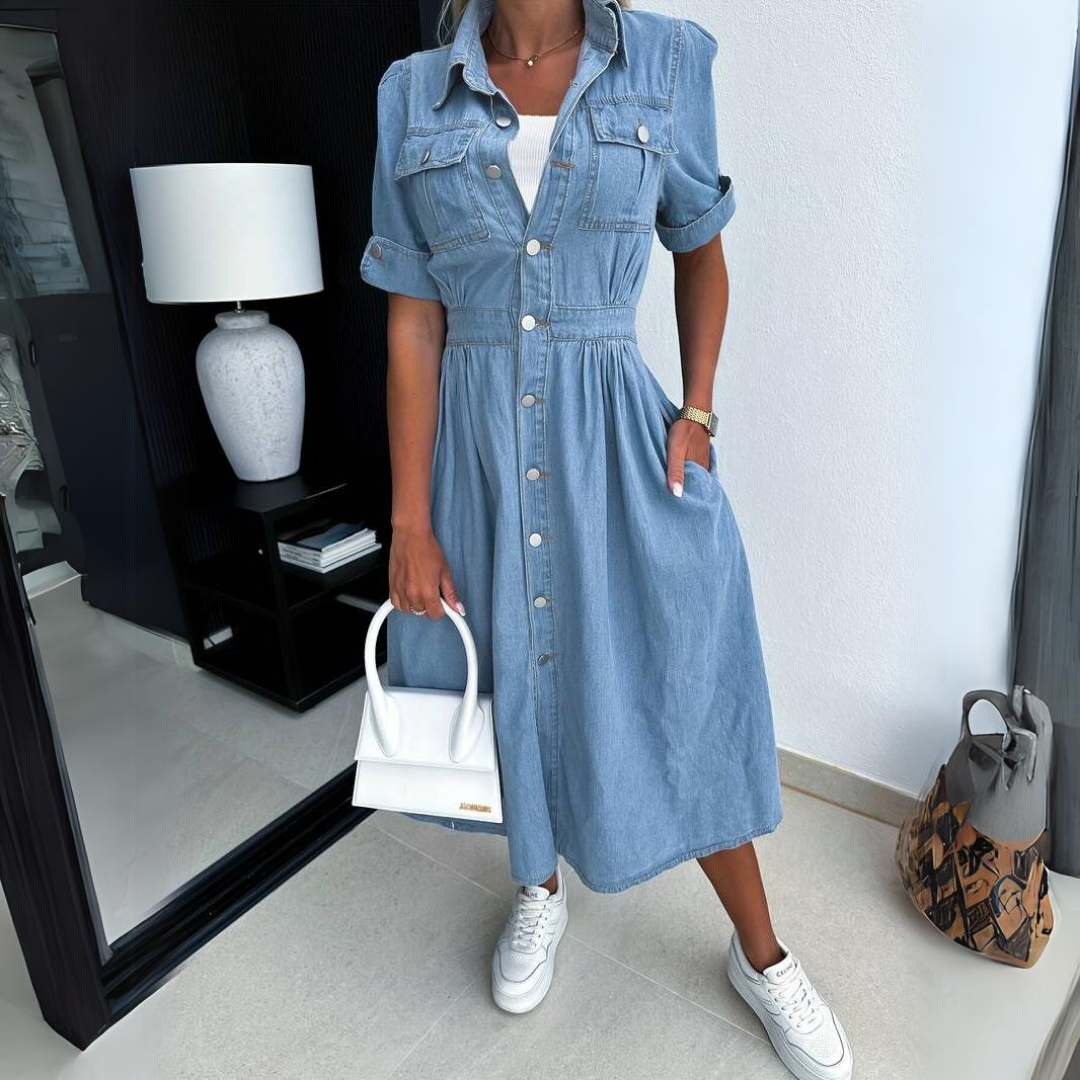Button-Down Midi Dress | Ada