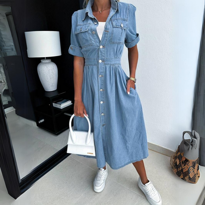 Button-Down Midi Dress | Ada