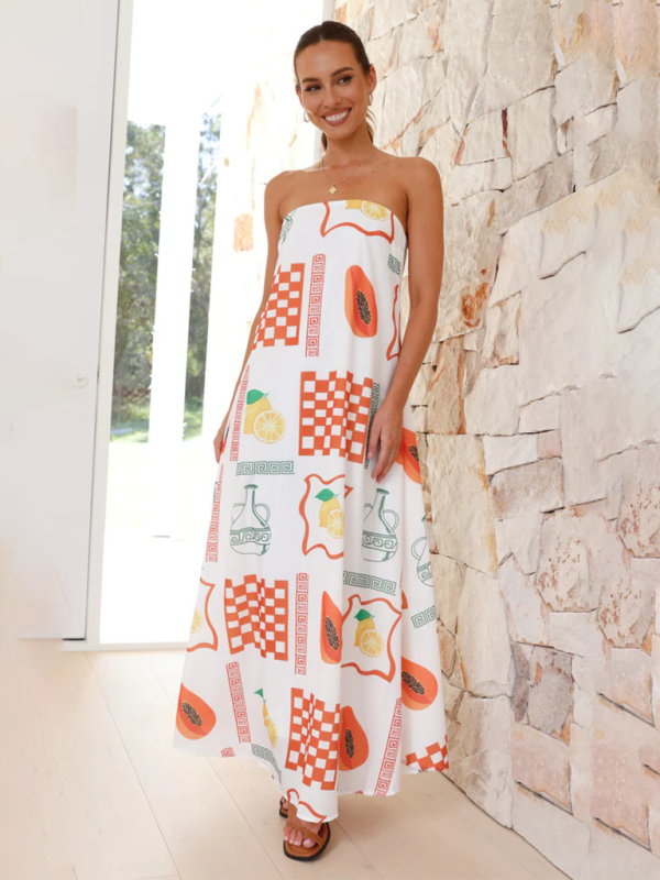 Women Maxi Dress White Blended Fabric | Inez-4