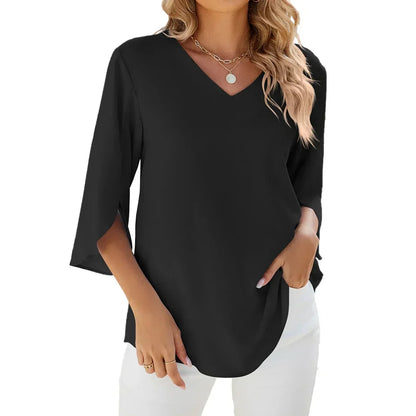 Claire | V-Neck Elegant Blouse