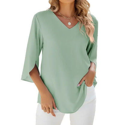 Claire | V-Neck Elegant Blouse