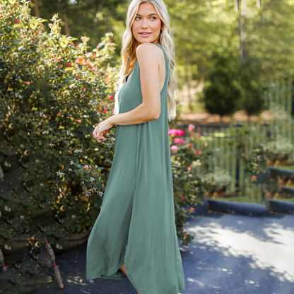 V-Neck Sleeveless Maxi Dress | Seraphina