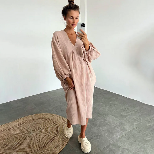 Noa Puffy Sleeve Dress - Elegante zoete pofjurk voor elke gelegenheid