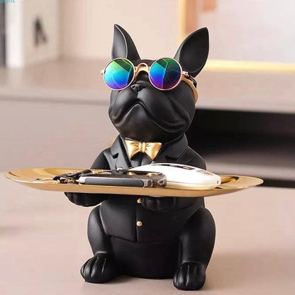 Home Decor Bulldog Object Holder Resin | Charming Organizer 2