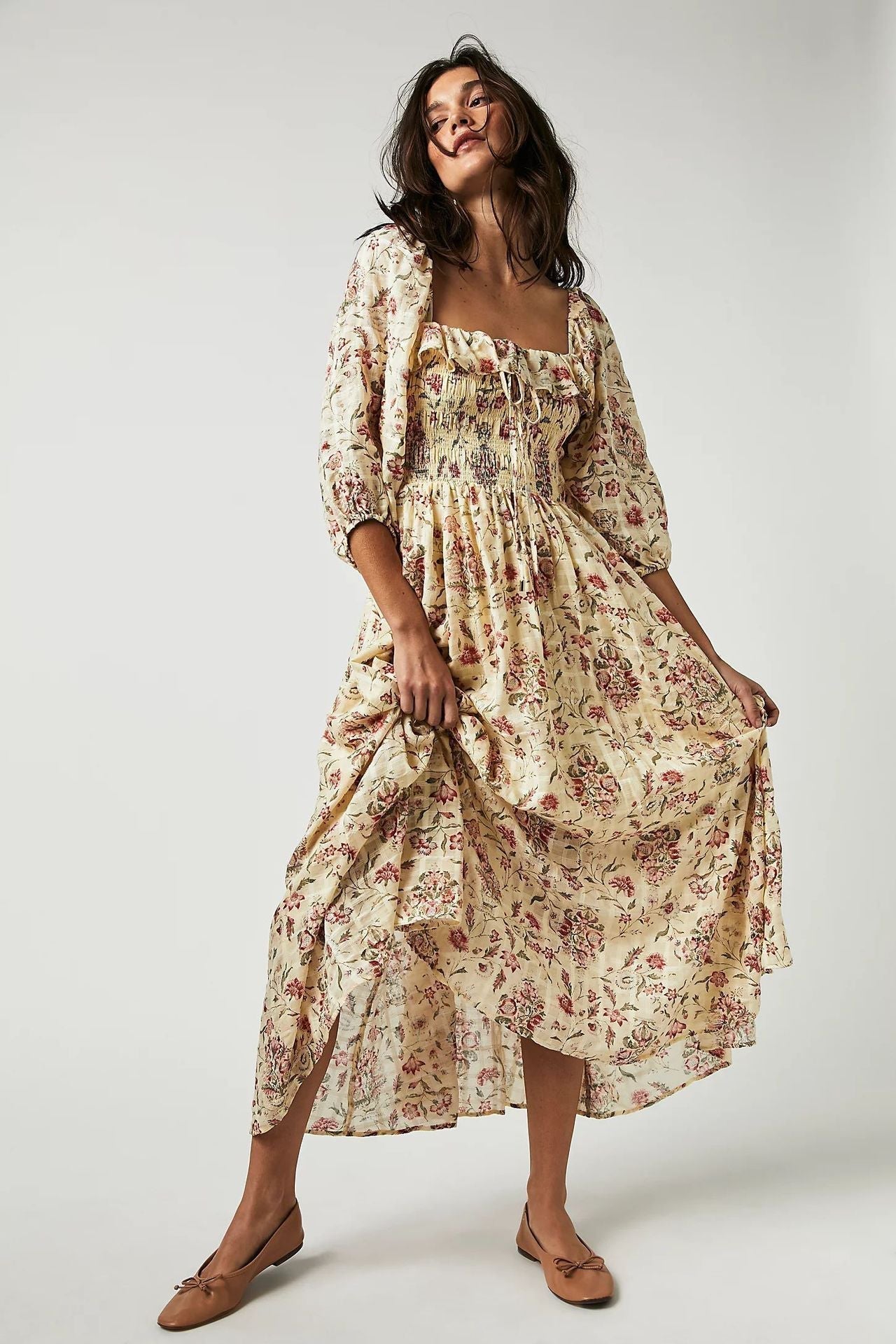 Vintage Floral Maxi Dress | Abigail