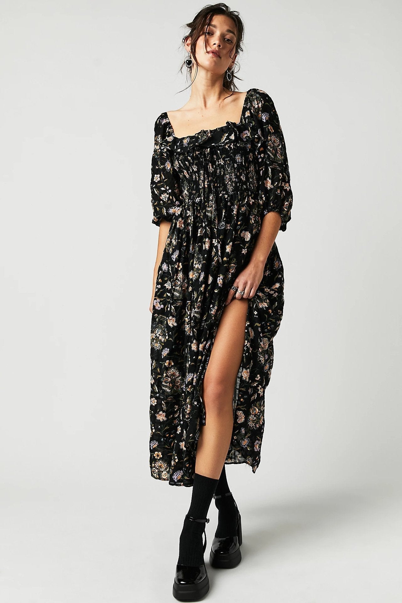 Vintage Floral Maxi Dress | Abigail