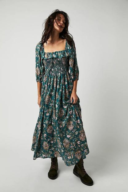 Vintage Floral Maxi Dress | Abigail