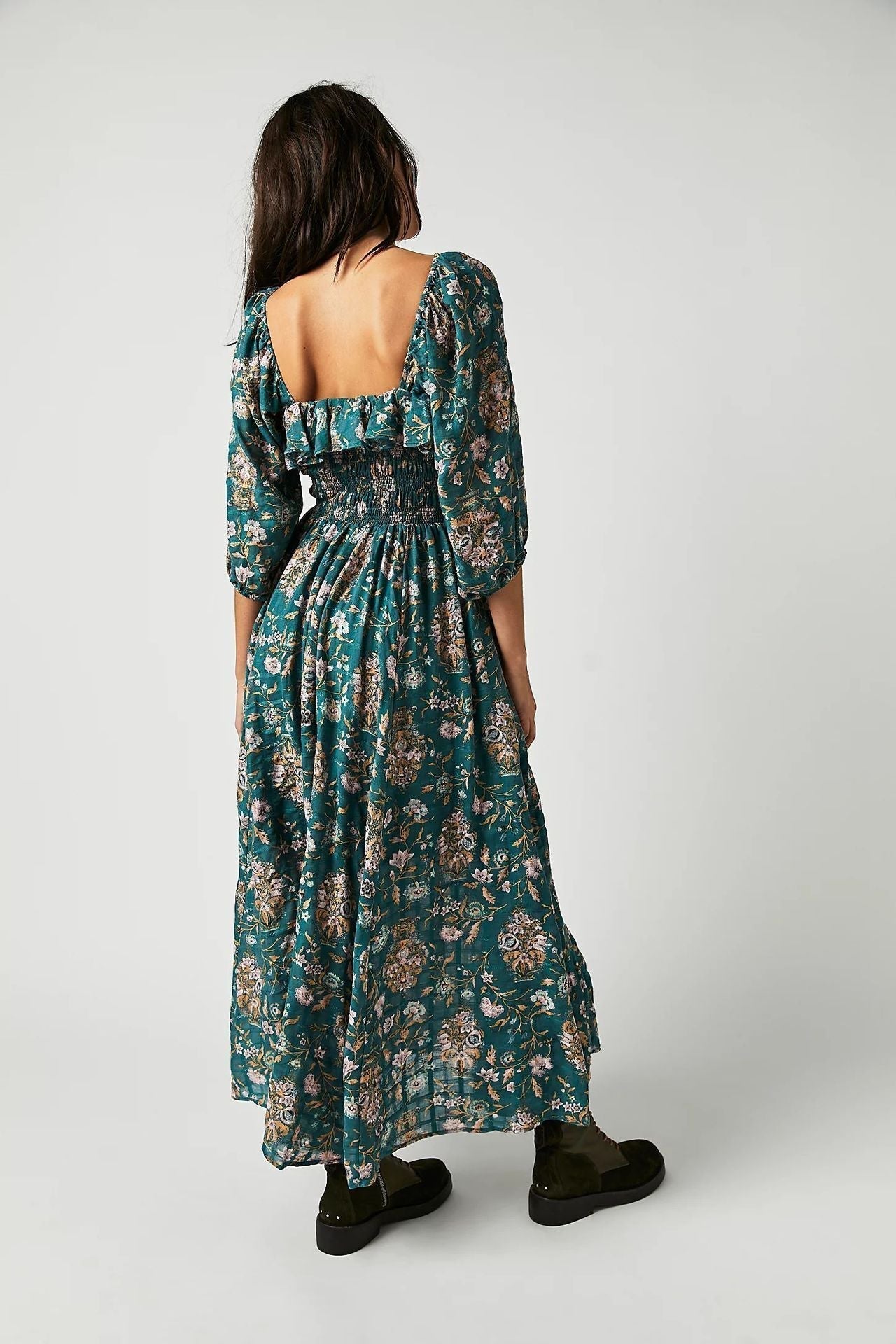 Vintage Floral Maxi Dress | Abigail