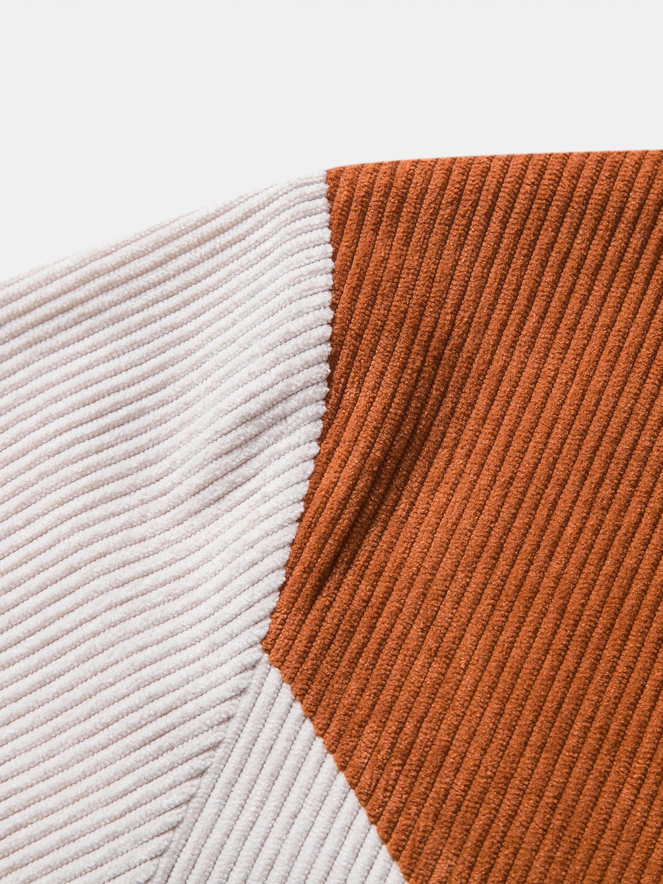 Color Block Corduroy T-Shirt for Men | Lance