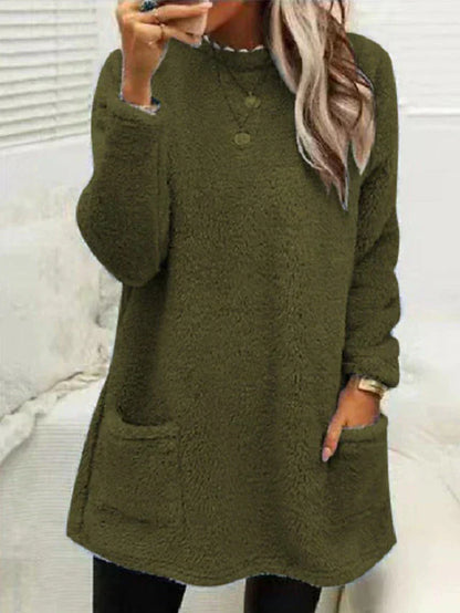 Women Cozy Fleece Oversized Sweater | Remie